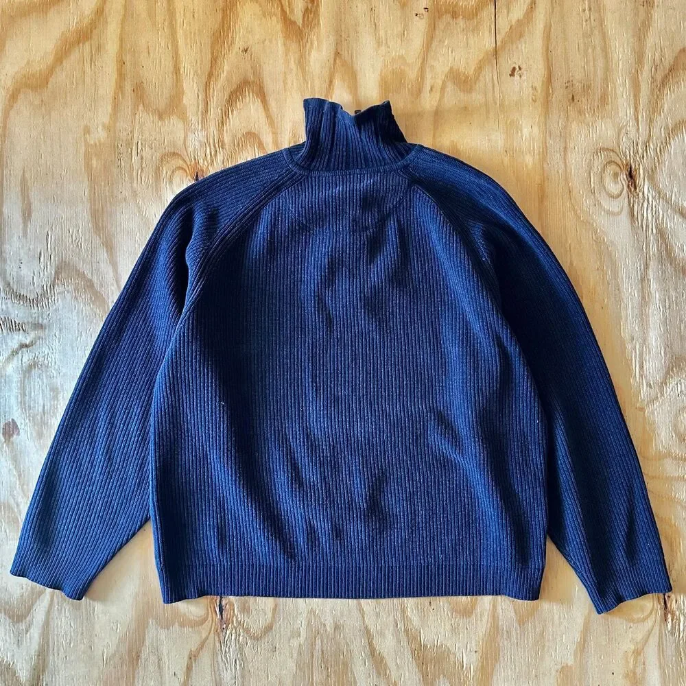 Vintage Tommy Bahama Quarter-Zip Ribbed Knit Sweater